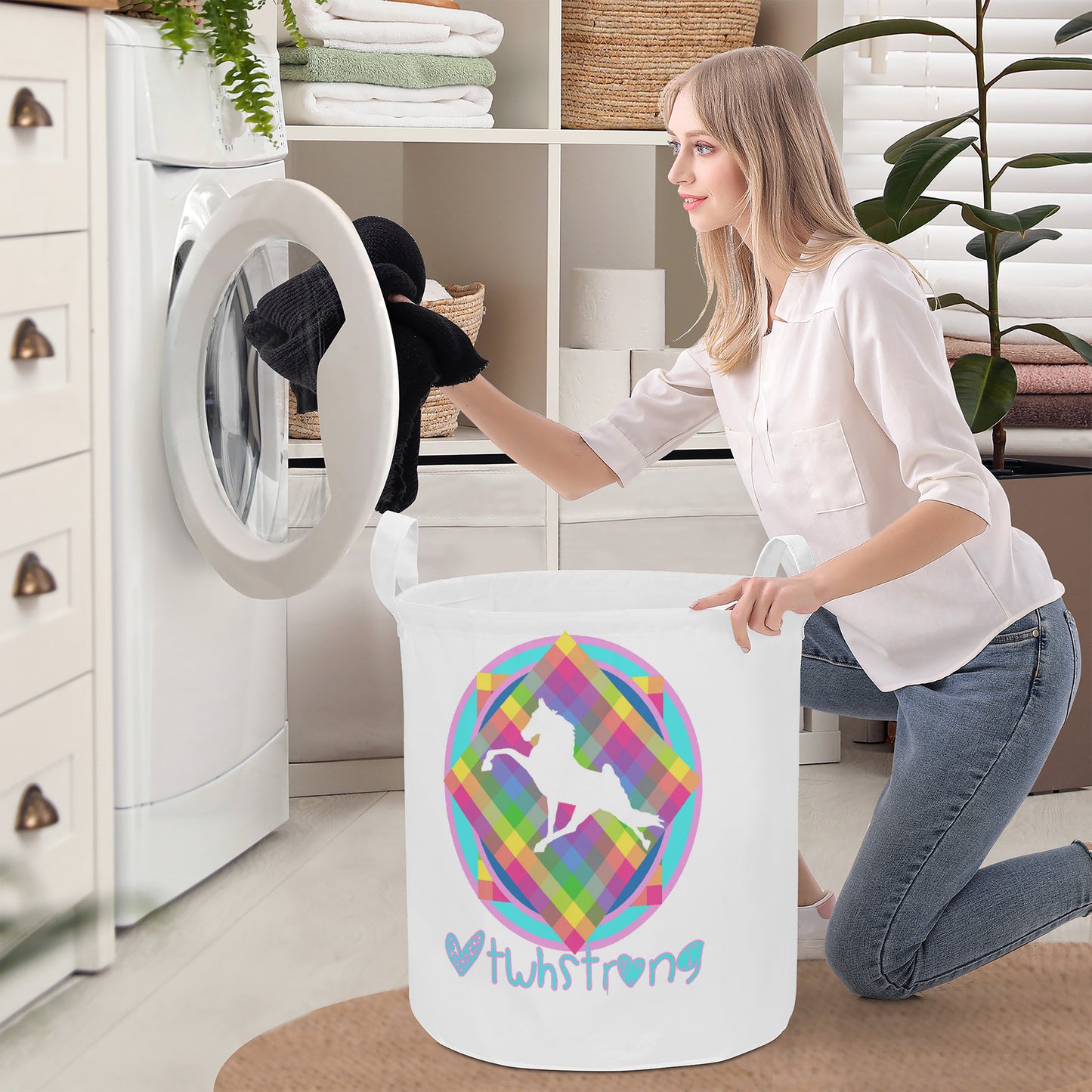 TWH STRONG Round Laundry Basket