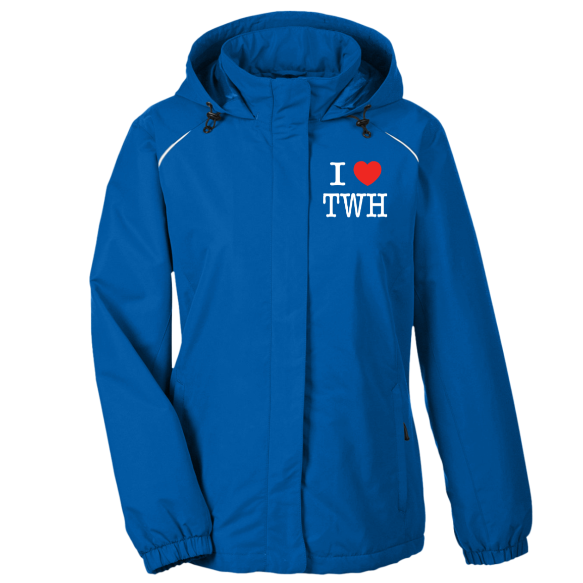 I LOVE TWH WHITE 78224 Core 365 Womens Profile Fleece Lined Jacket