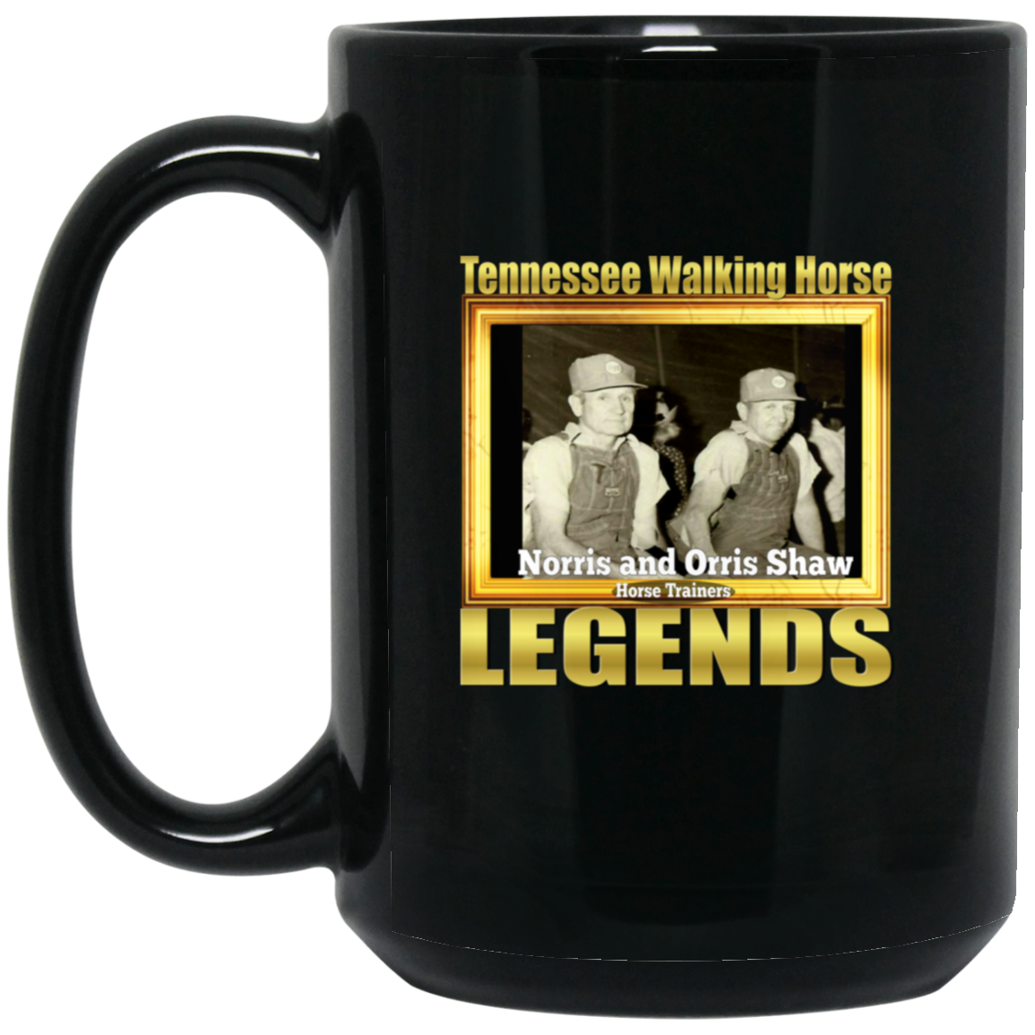 THE SHAW TWINS (Legends Series) BM15OZ 15oz Black Mug