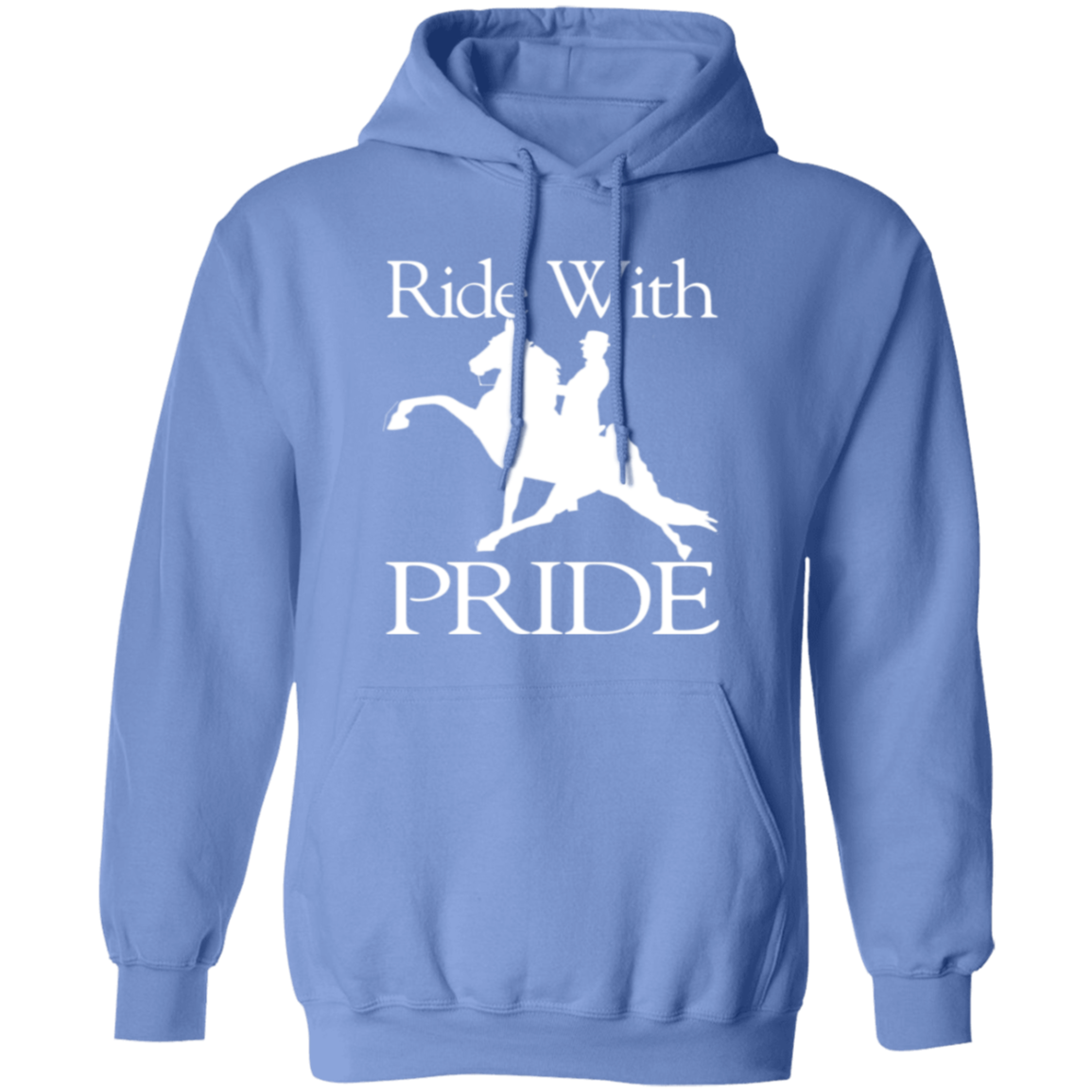 RIDEWITHPRIDEWHITE G185 Gildan Pullover Hoodie