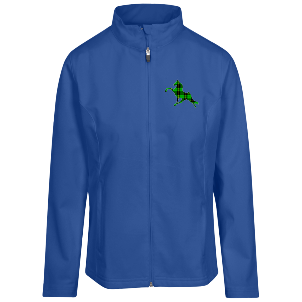 TWHGREENPLAIDFINAL TT80W Team 365 Womens Leader Soft Shell Jacket