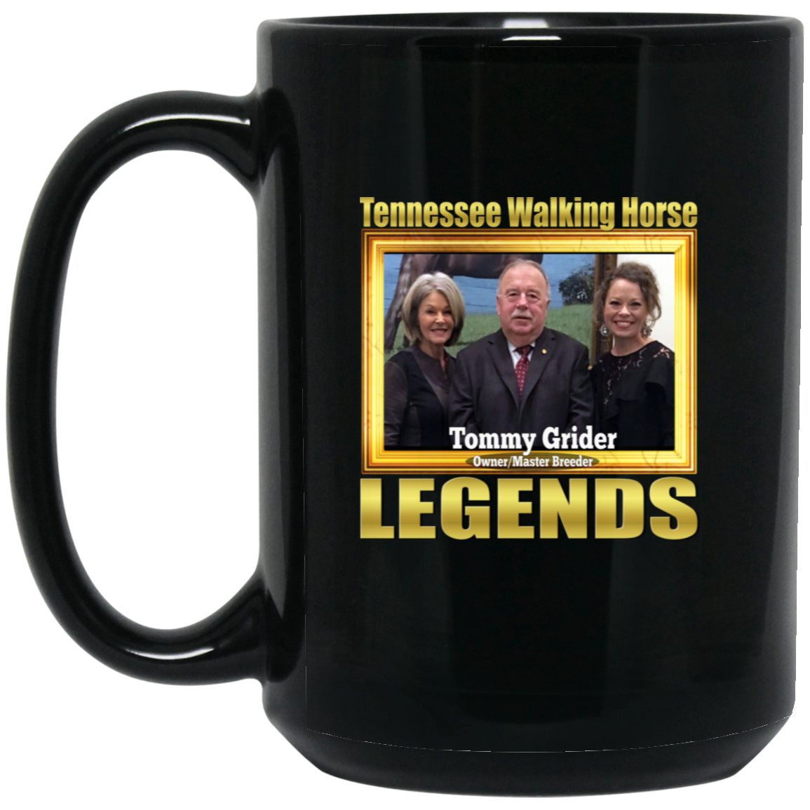 TOMMY GRIDER(Legends Series) BM15OZ 15oz Black Mug