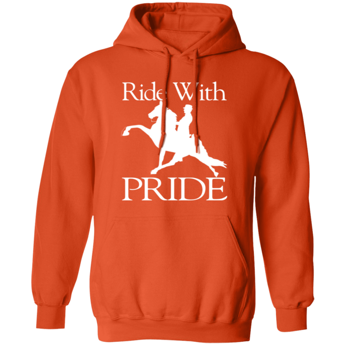 RIDEWITHPRIDEWHITE G185 Gildan Pullover Hoodie