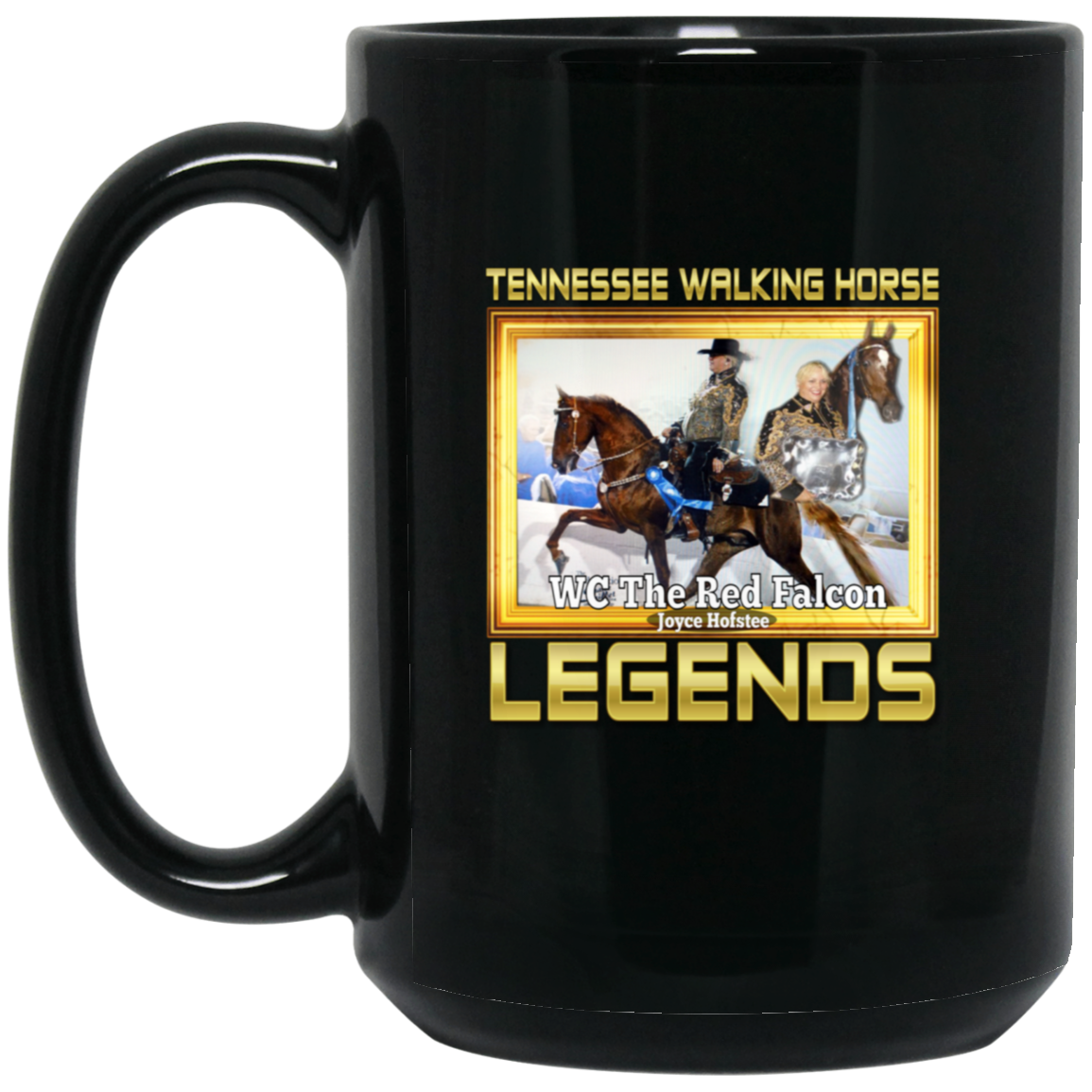 THE RED FALCON(Legends Series) BM15OZ 15oz Black Mug