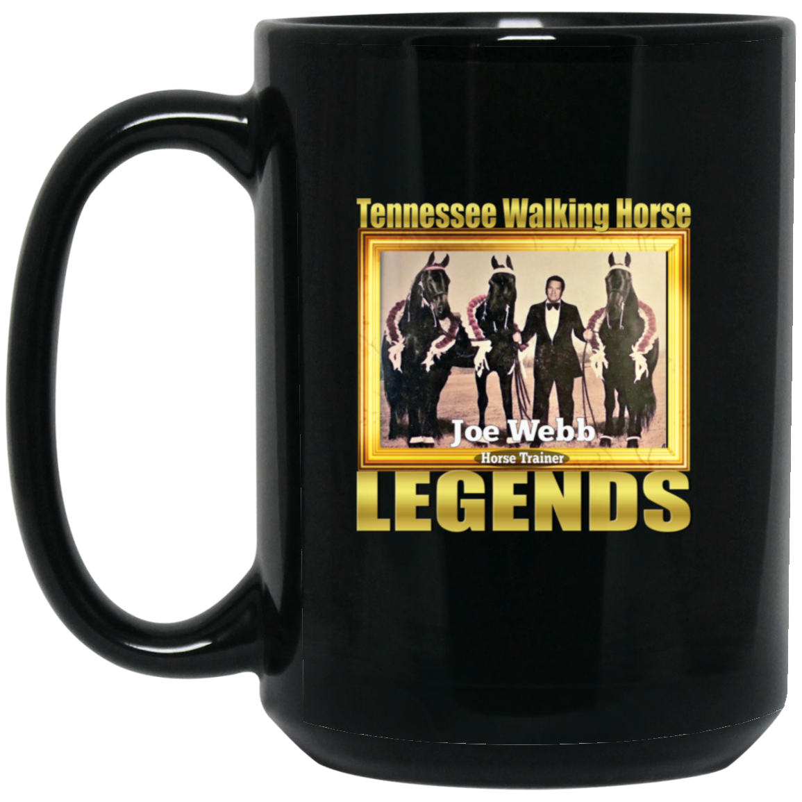 JOE WEBB (Legends Series) BM15OZ 15oz Black Mug
