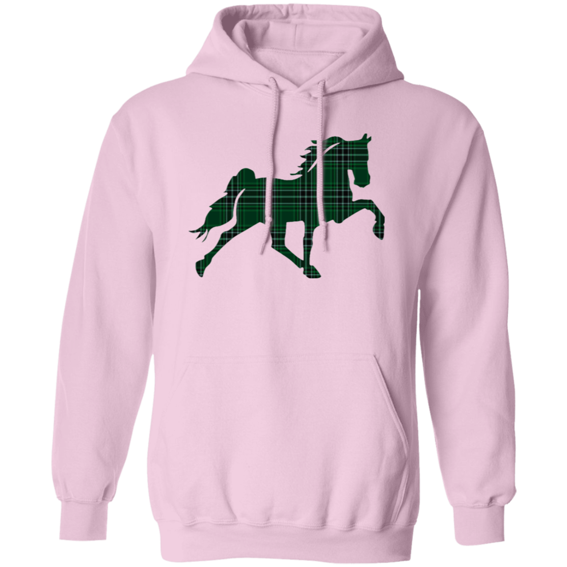 TENNESSEE WALKING HORSE DESIGN 3 JMD (GREEN PLAID) G185 Gildan Pullover Hoodie