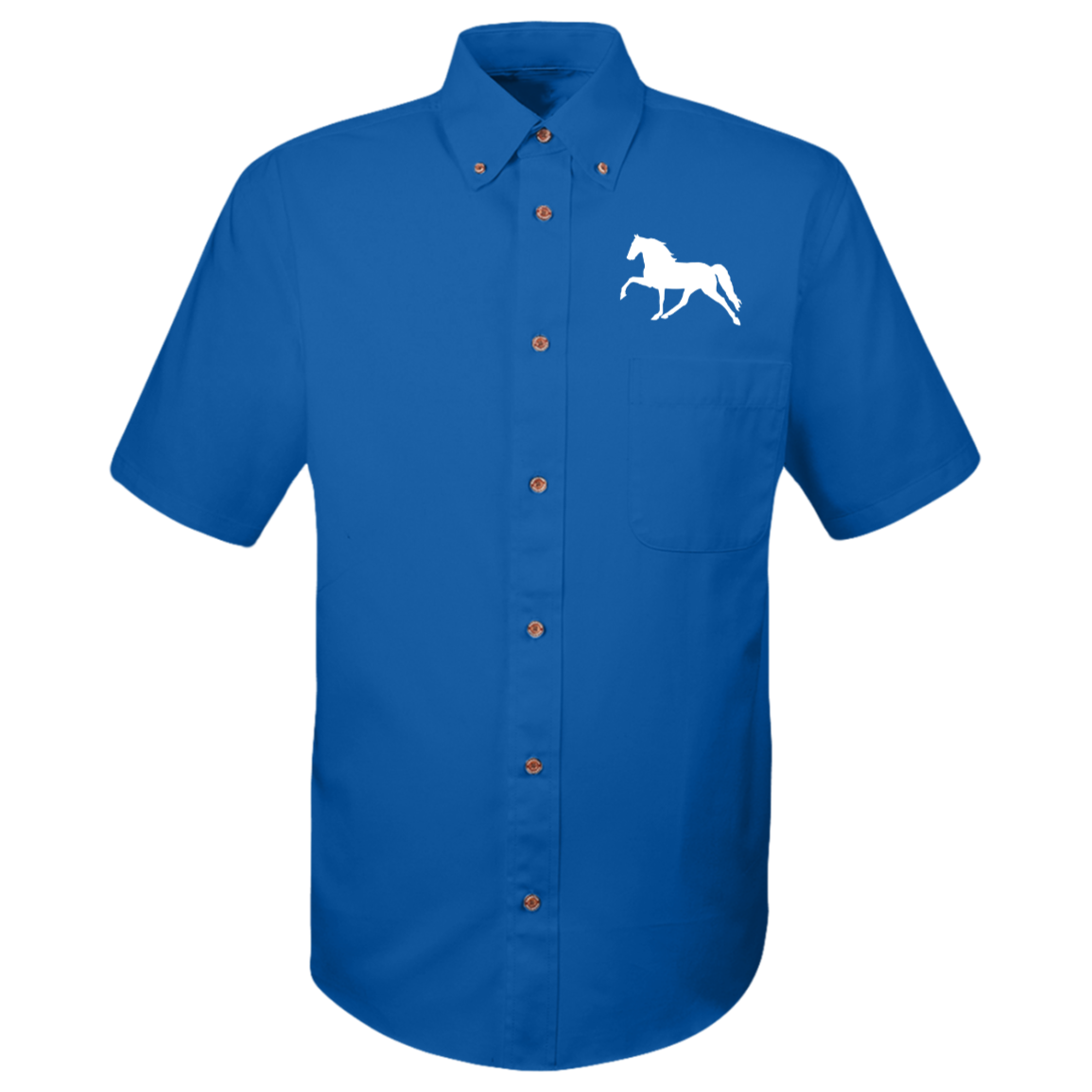 Tennessee Walking Horse (Pleasure) M500S Harriton Mens Easy Blend Short Sleeve Twill Shirt