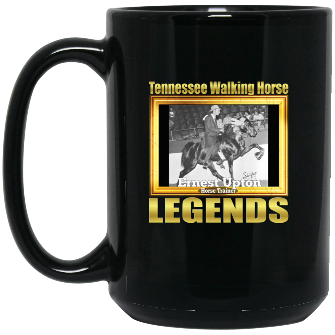 ERNEST UPTON (Legends Series) BM15OZ 15oz Black Mug
