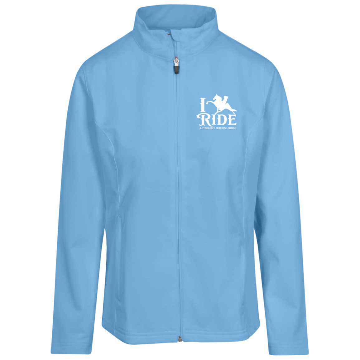 I RIDE A WALKING HORSE B (WHITE) TT80W Team 365 Womens Leader Soft Shell Jacket