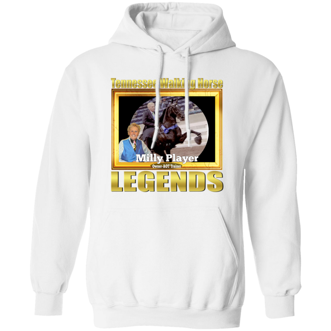 MILLY PLAYER (Legends Series) G185 Gildan Pullover Hoodie