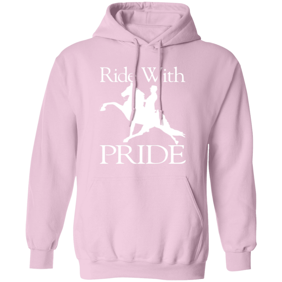 RIDEWITHPRIDEWHITE G185 Gildan Pullover Hoodie