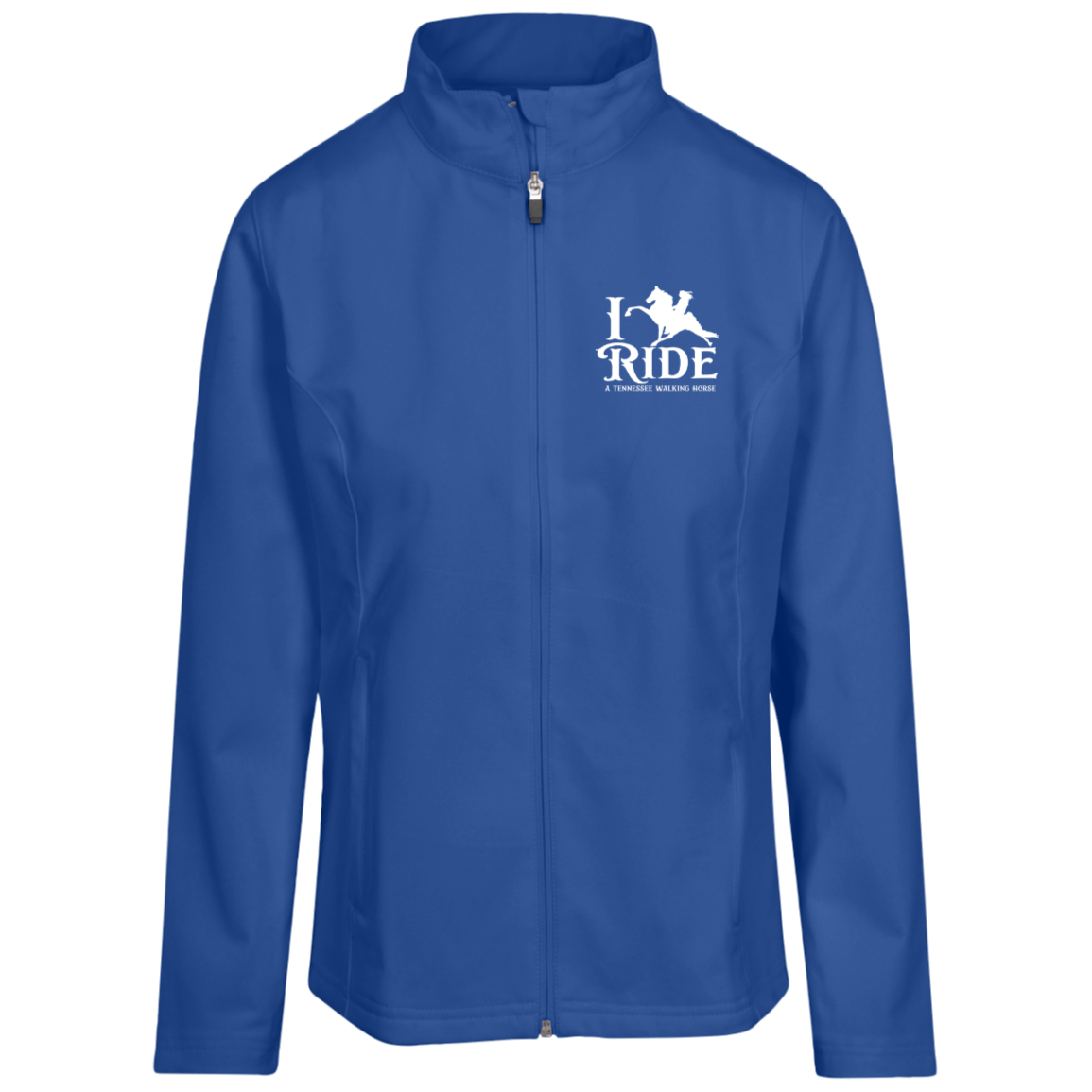 I RIDE A WALKING HORSE B (WHITE) TT80W Team 365 Womens Leader Soft Shell Jacket