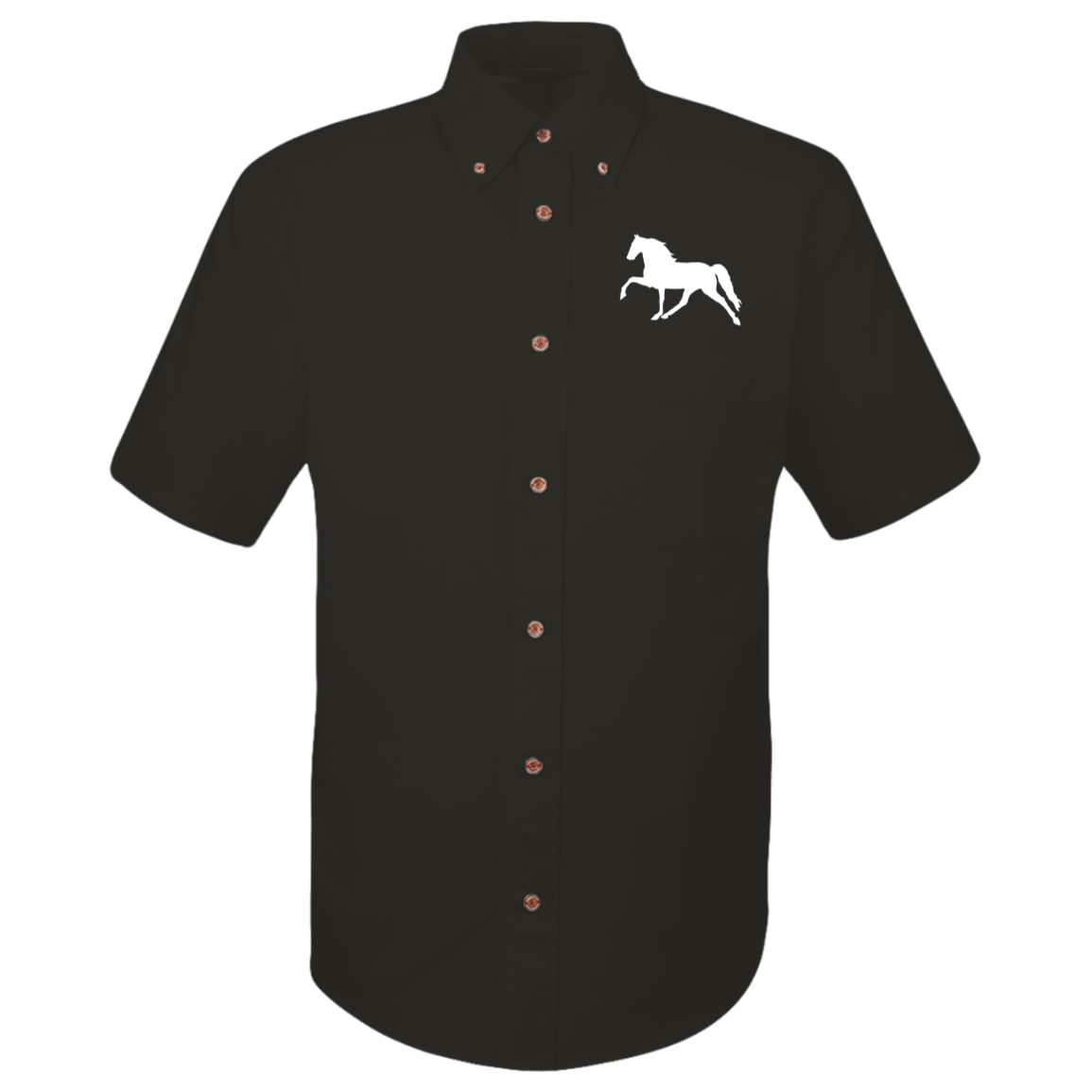 Tennessee Walking Horse (Pleasure) M500S Harriton Mens Easy Blend Short Sleeve Twill Shirt