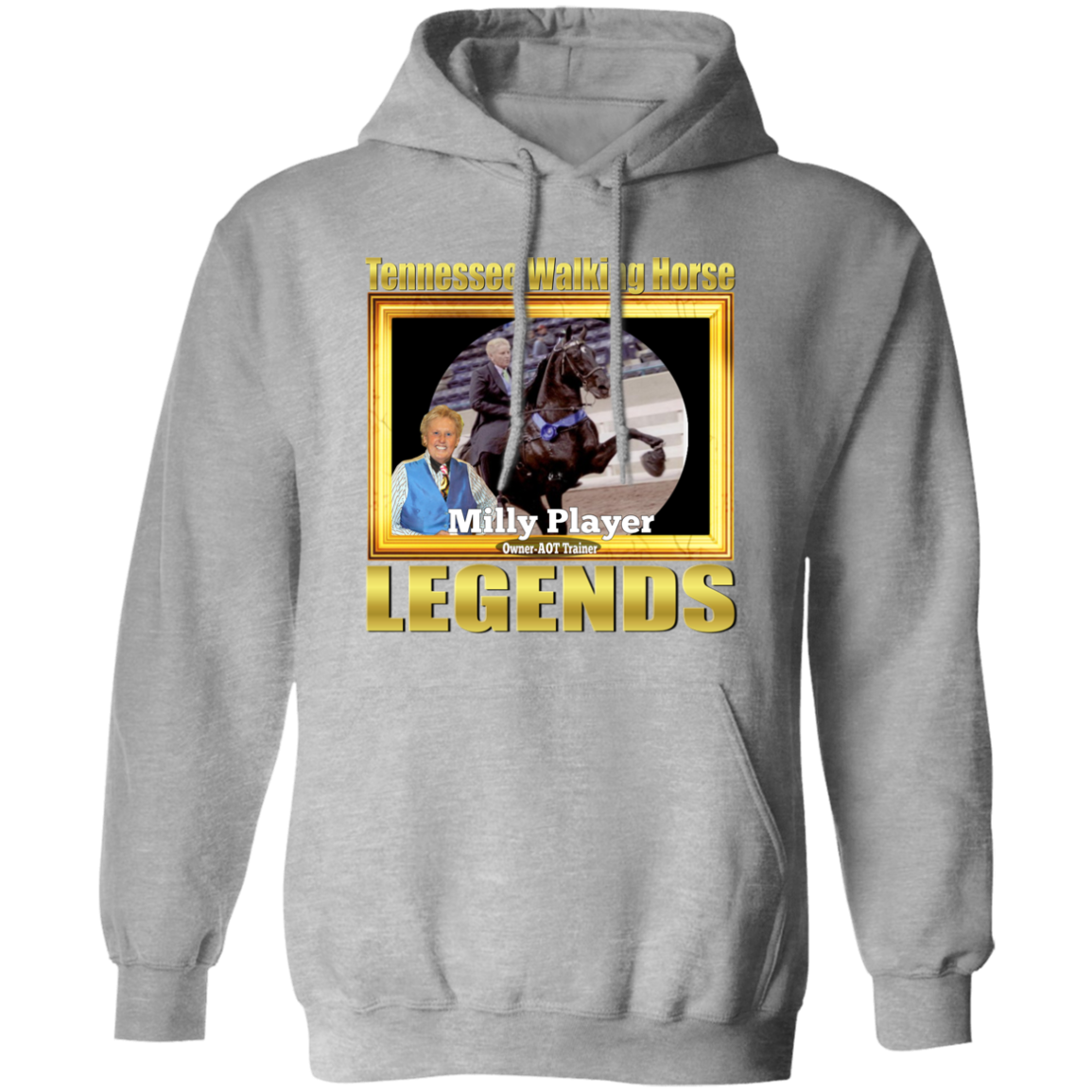 MILLY PLAYER (Legends Series) G185 Gildan Pullover Hoodie