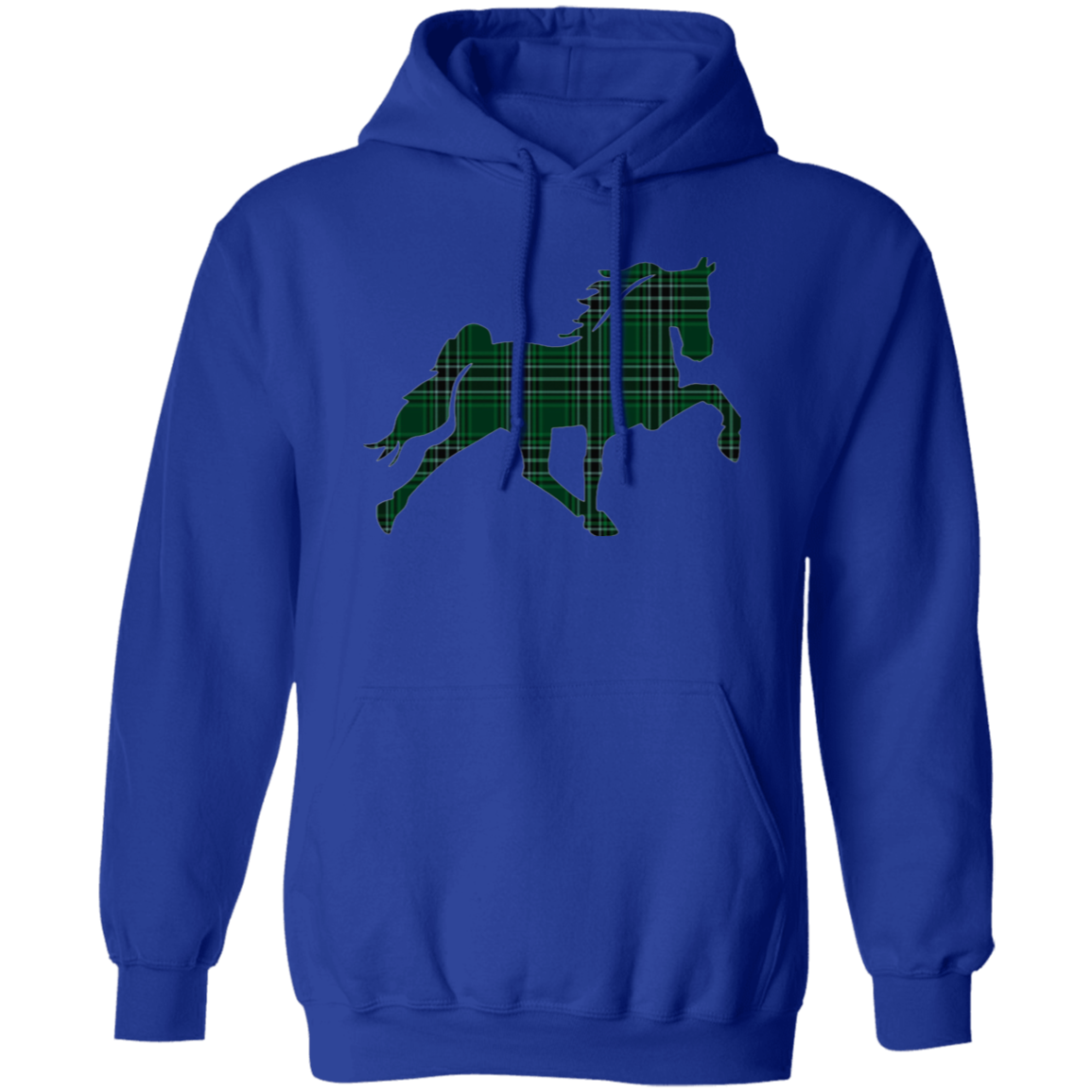 TENNESSEE WALKING HORSE DESIGN 3 JMD (GREEN PLAID) G185 Gildan Pullover Hoodie