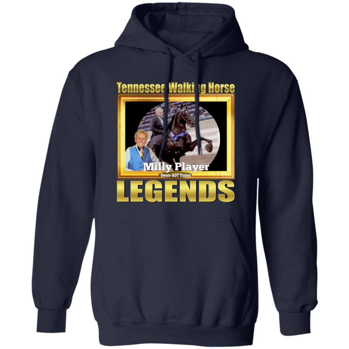 MILLY PLAYER (Legends Series) G185 Gildan Pullover Hoodie