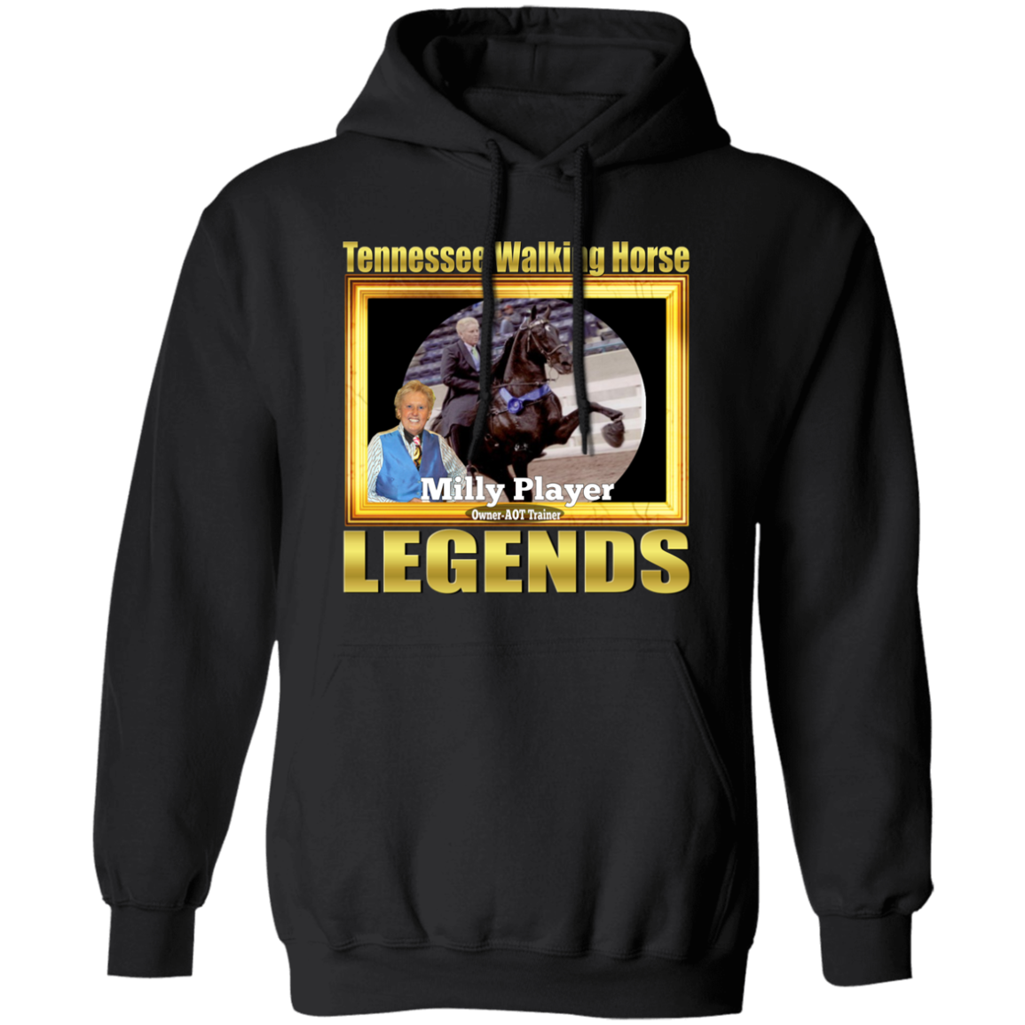 MILLY PLAYER (Legends Series) G185 Gildan Pullover Hoodie