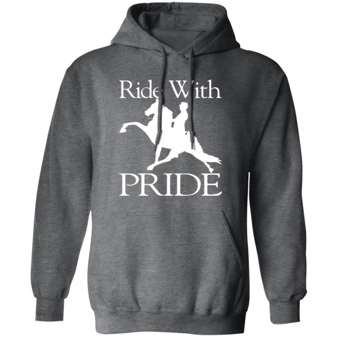 RIDEWITHPRIDEWHITE G185 Gildan Pullover Hoodie