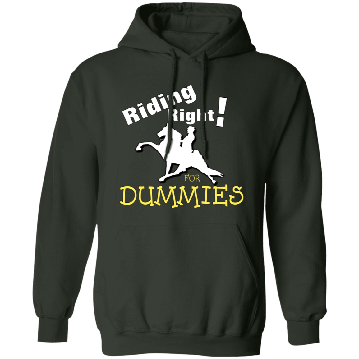 RIDING RIGHT FOR DUMMIES G185 Gildan Pullover Hoodie
