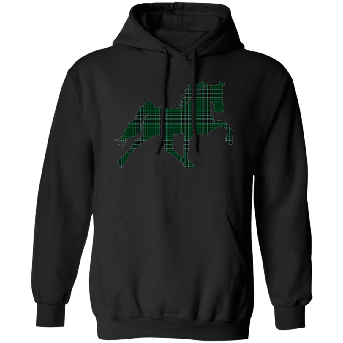 TENNESSEE WALKING HORSE DESIGN 3 JMD (GREEN PLAID) G185 Gildan Pullover Hoodie