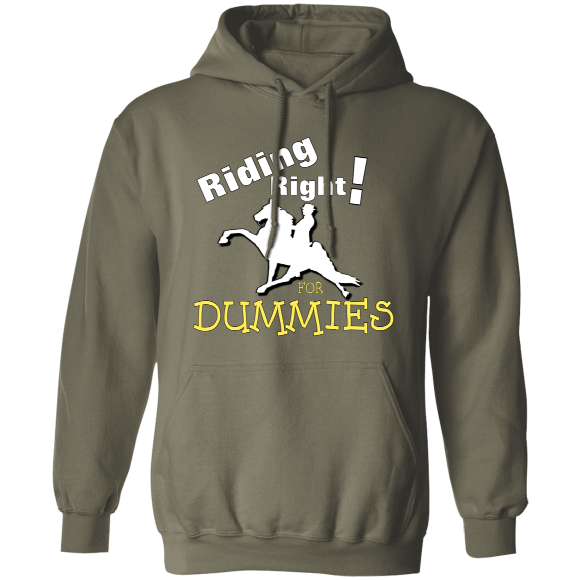 RIDING RIGHT FOR DUMMIES G185 Gildan Pullover Hoodie