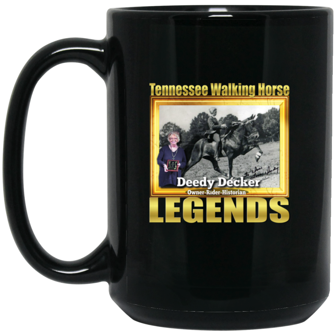 DEEDY DECKER (Legends Series) BM15OZ 15oz Black Mug