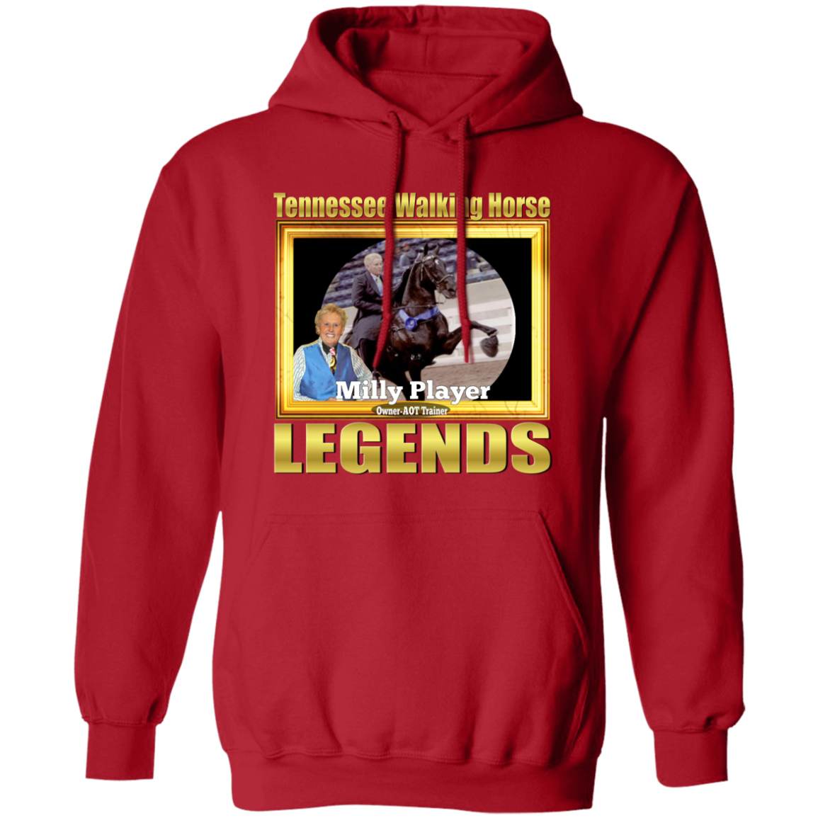 MILLY PLAYER (Legends Series) G185 Gildan Pullover Hoodie