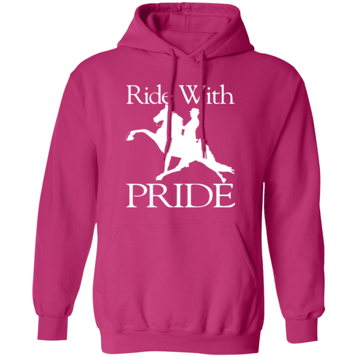 RIDEWITHPRIDEWHITE G185 Gildan Pullover Hoodie