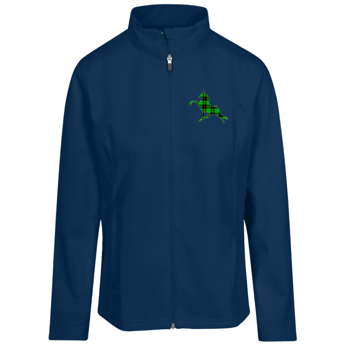 TWHGREENPLAIDFINAL TT80W Team 365 Womens Leader Soft Shell Jacket