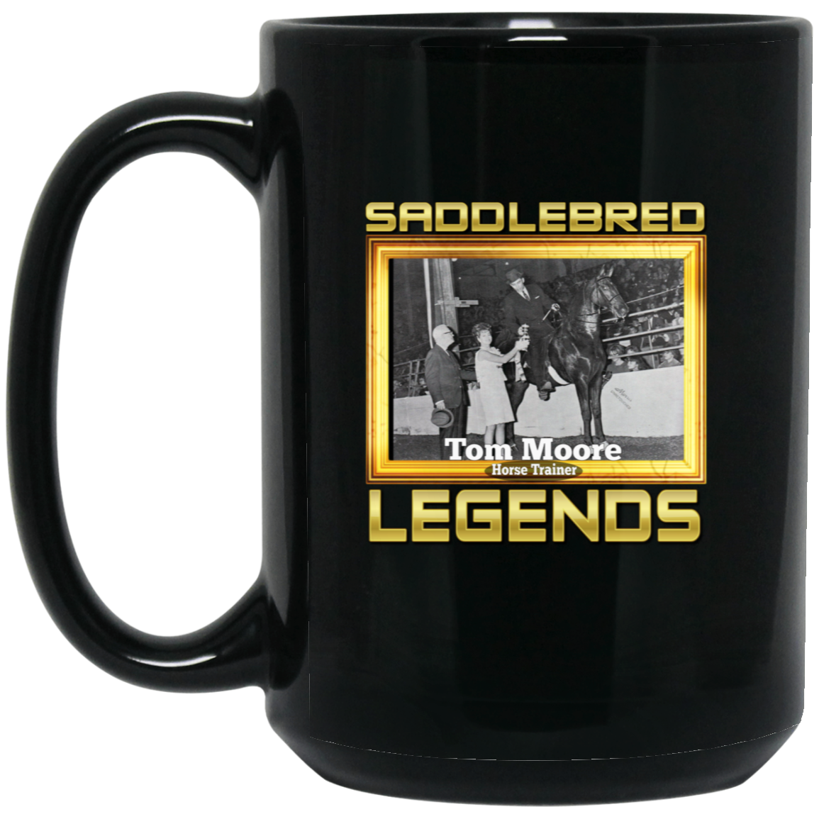 TOM MOORE (Legends Series) BM15OZ 15oz Black Mug