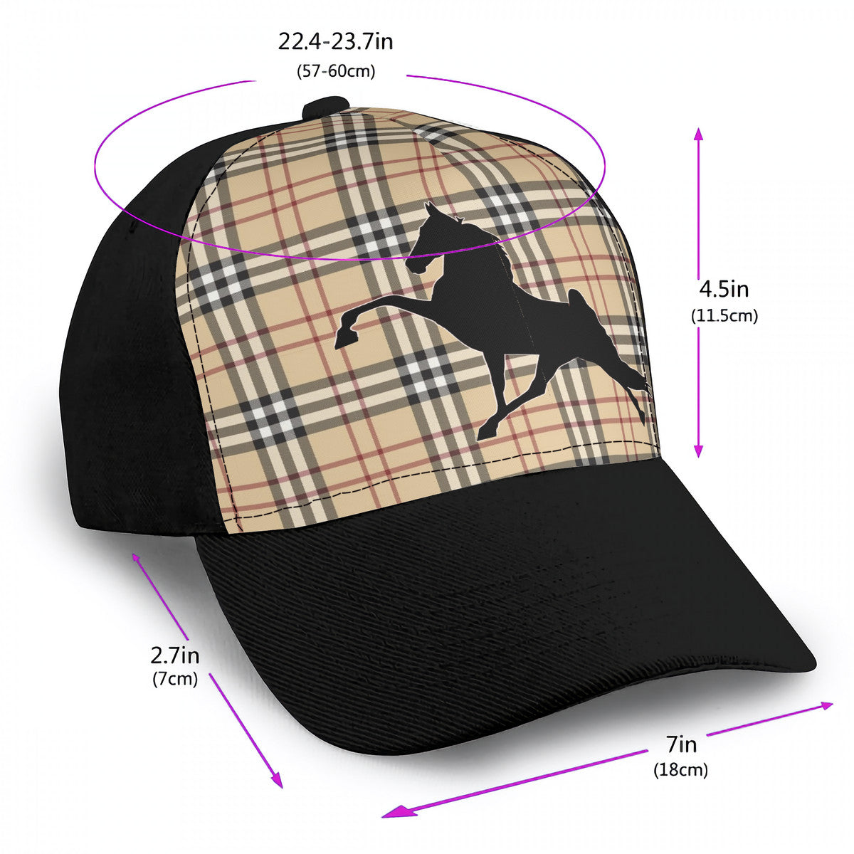 TWH BURBURY TRUCKER Stitching Curved Brim Baseball Cap