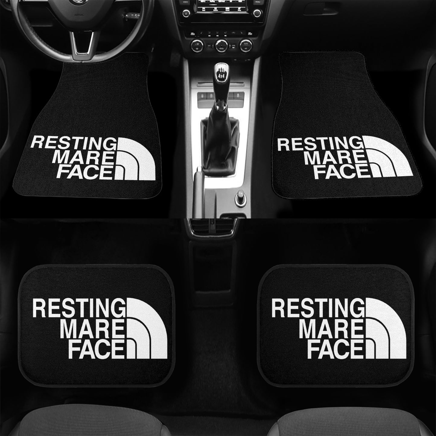 RESTING MARE FACE Car Floor Mats