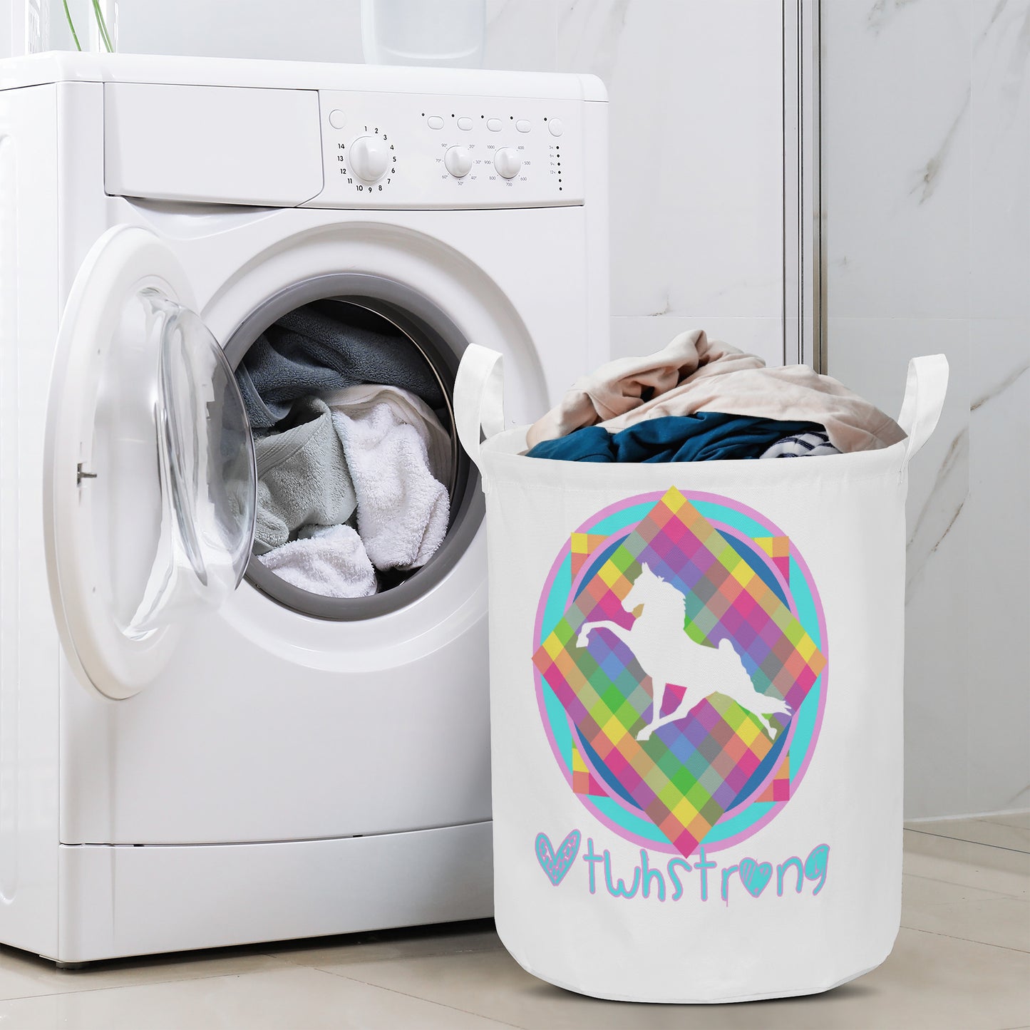 TWH STRONG Round Laundry Basket