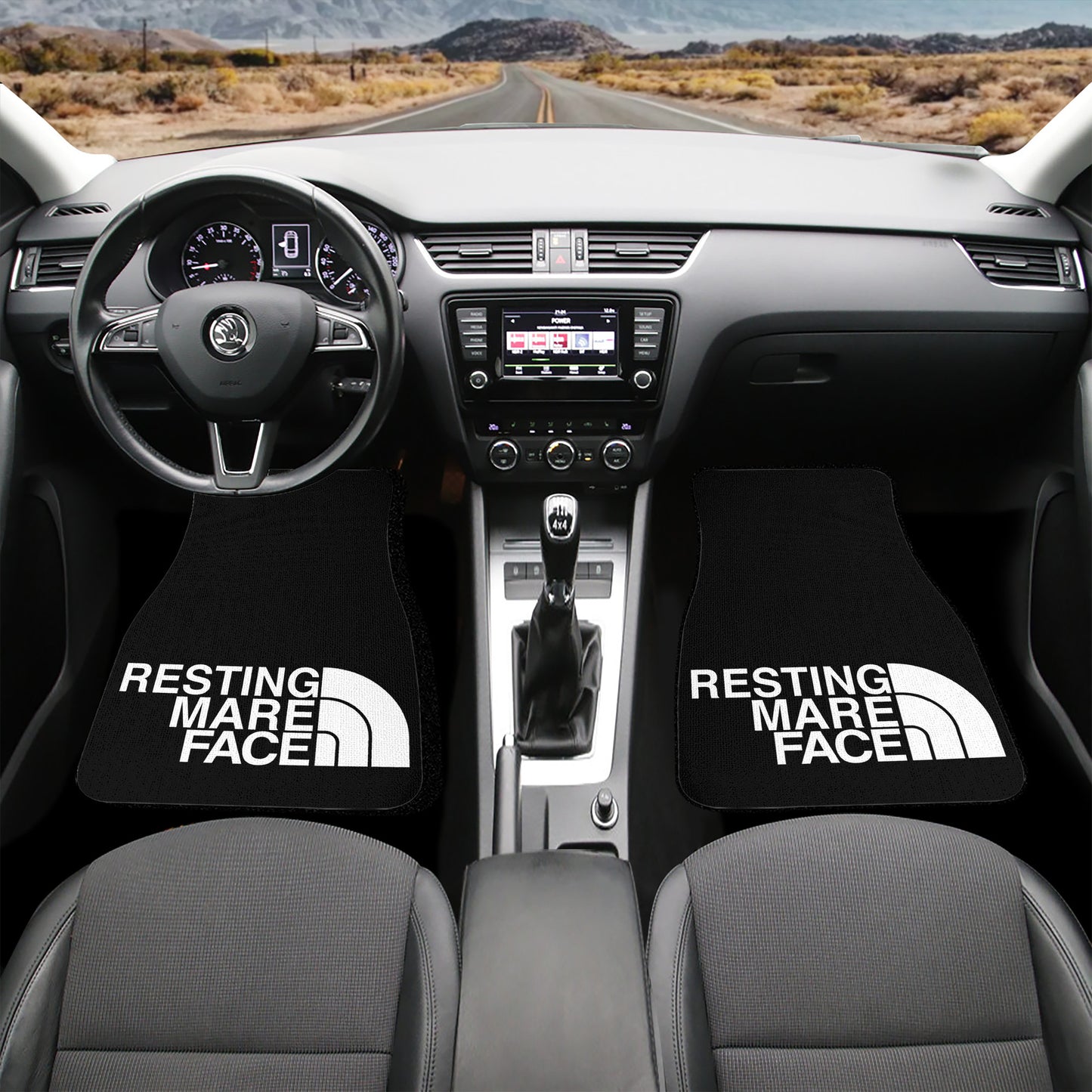 RESTING MARE FACE Car Floor Mats
