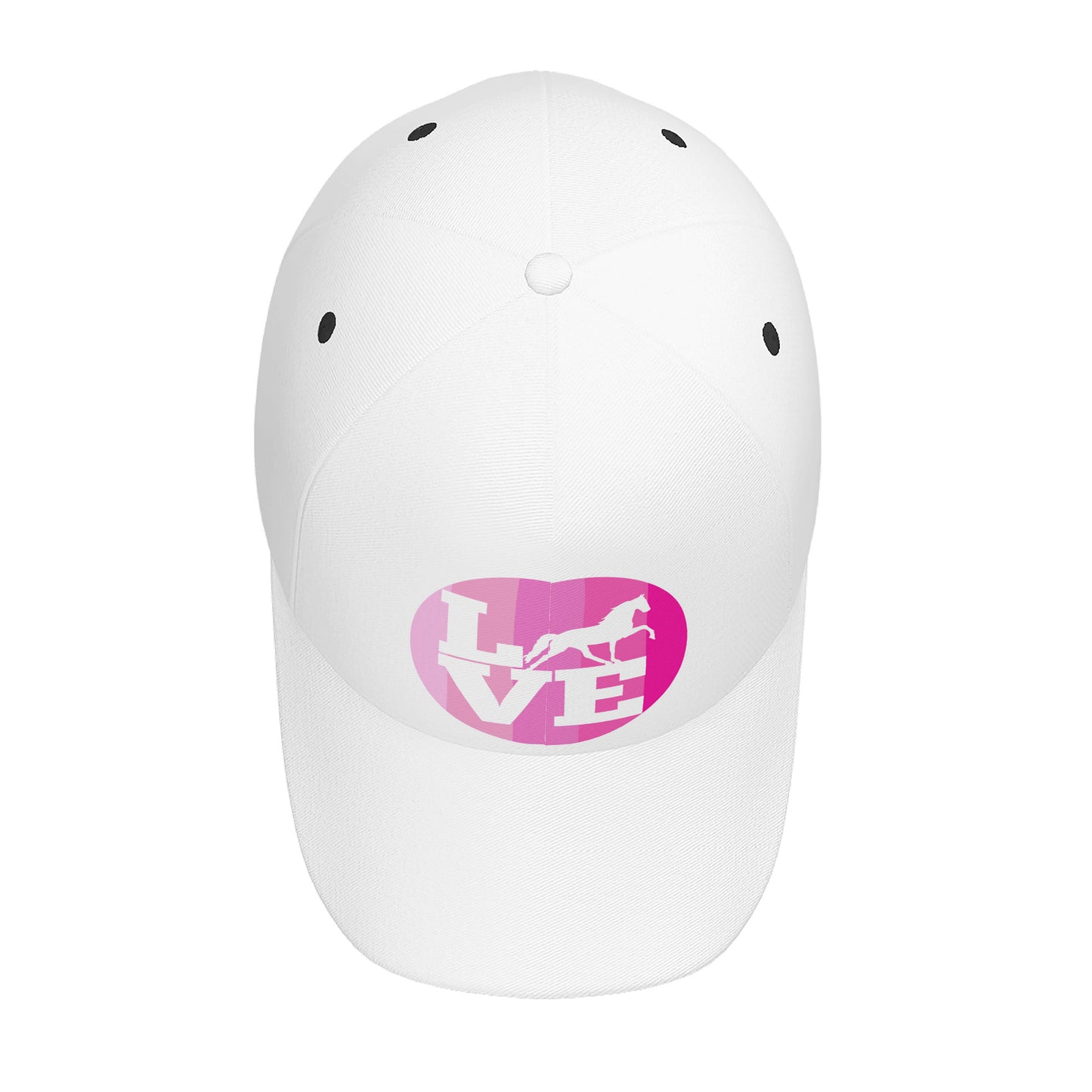 LOVE TWH PLEASURE SHADES OF PINK Curved Brim Baseball Cap (AOP)