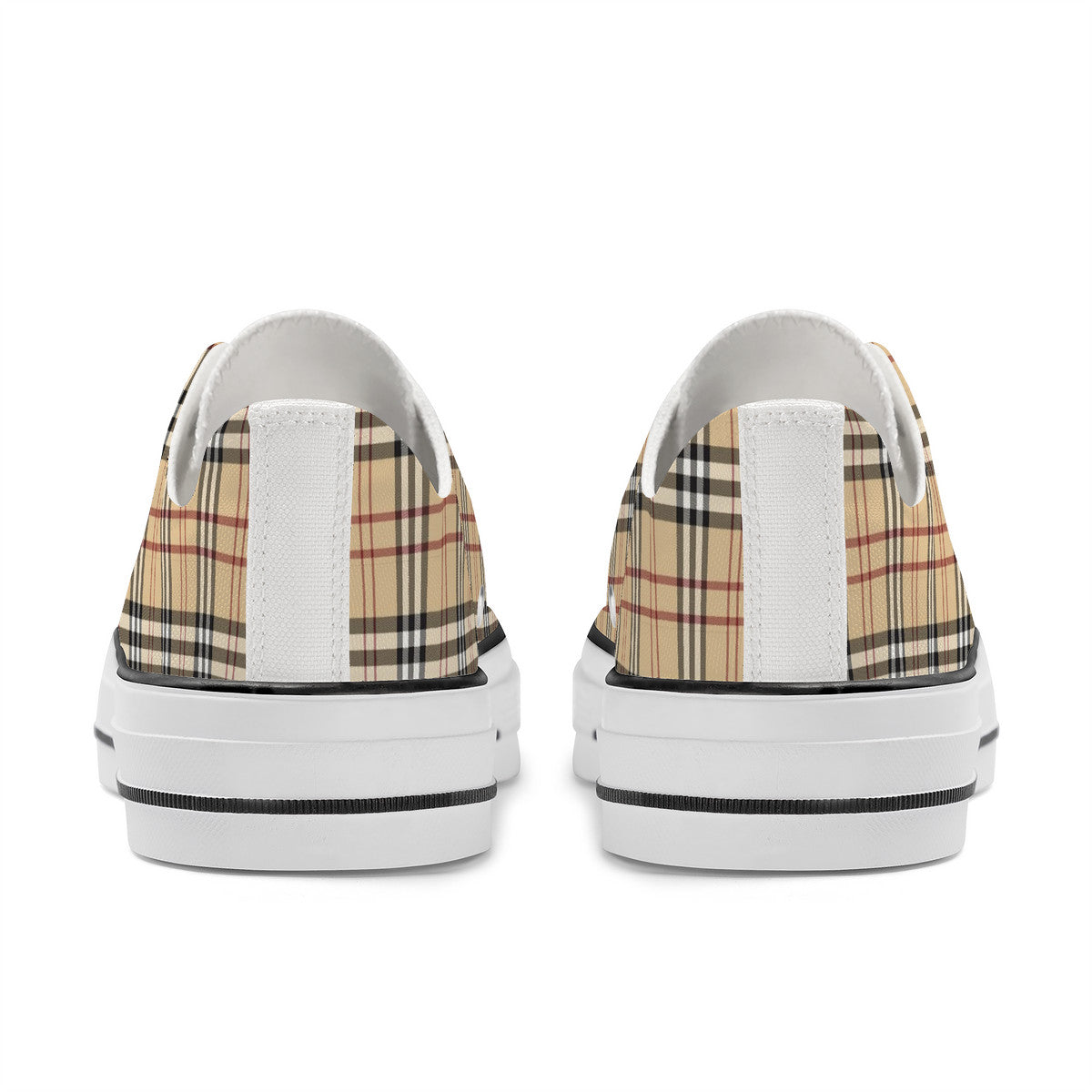 NASHVILLE BRAND BURBURY Classic Low Top Canvas Shoes - White