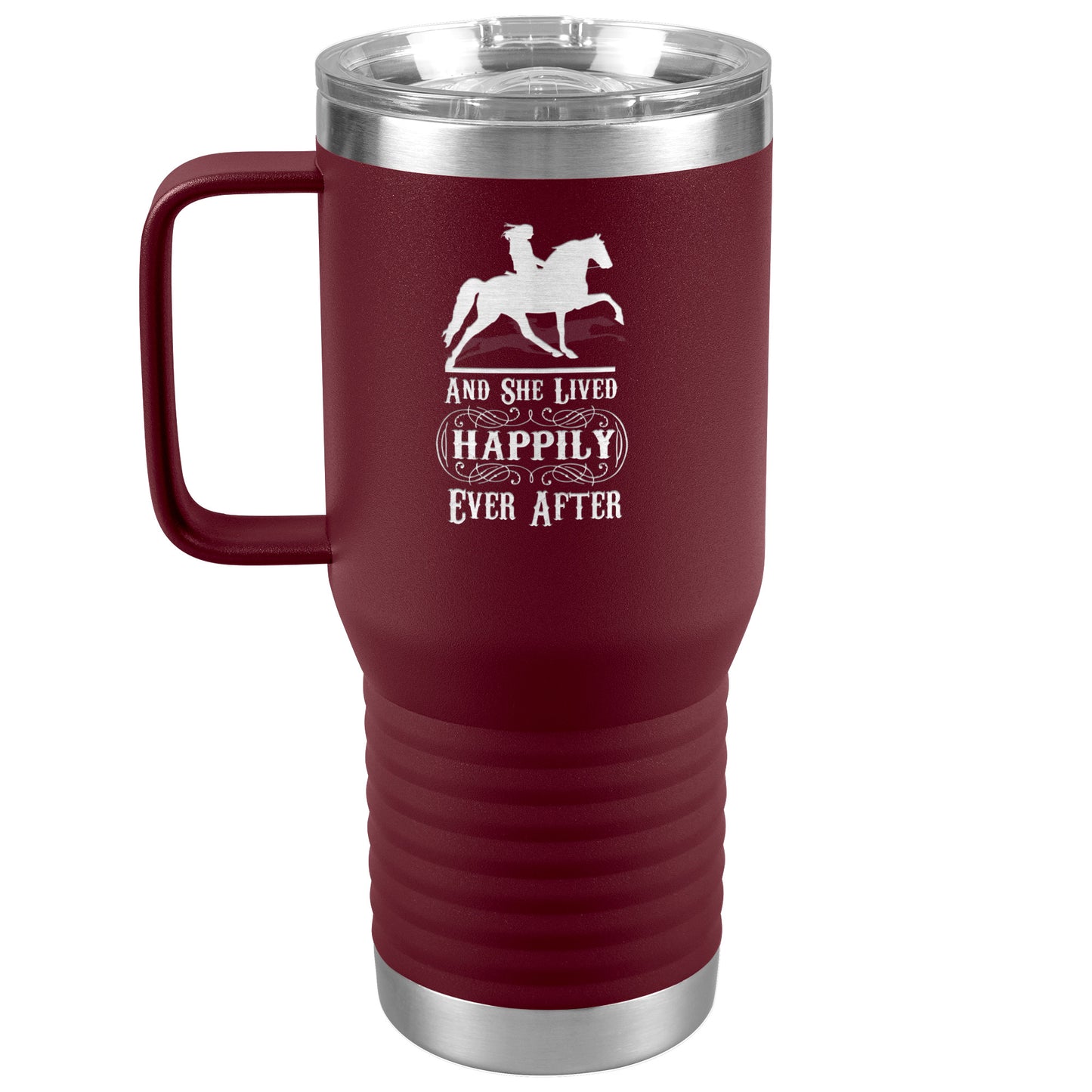 AND SHE LIVED HAPPILY EVER AFTER 20oz Travel Tumbler