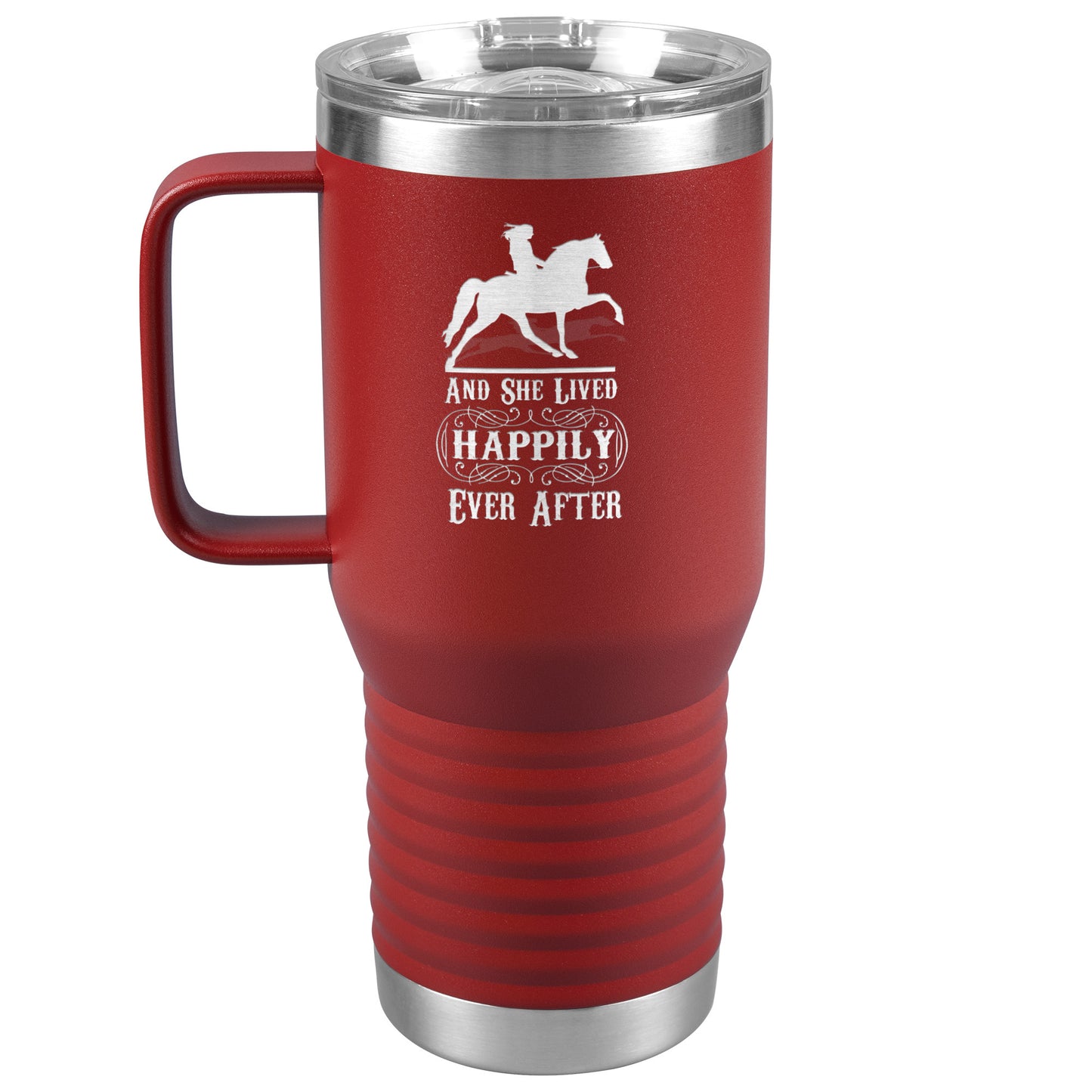 AND SHE LIVED HAPPILY EVER AFTER 20oz Travel Tumbler