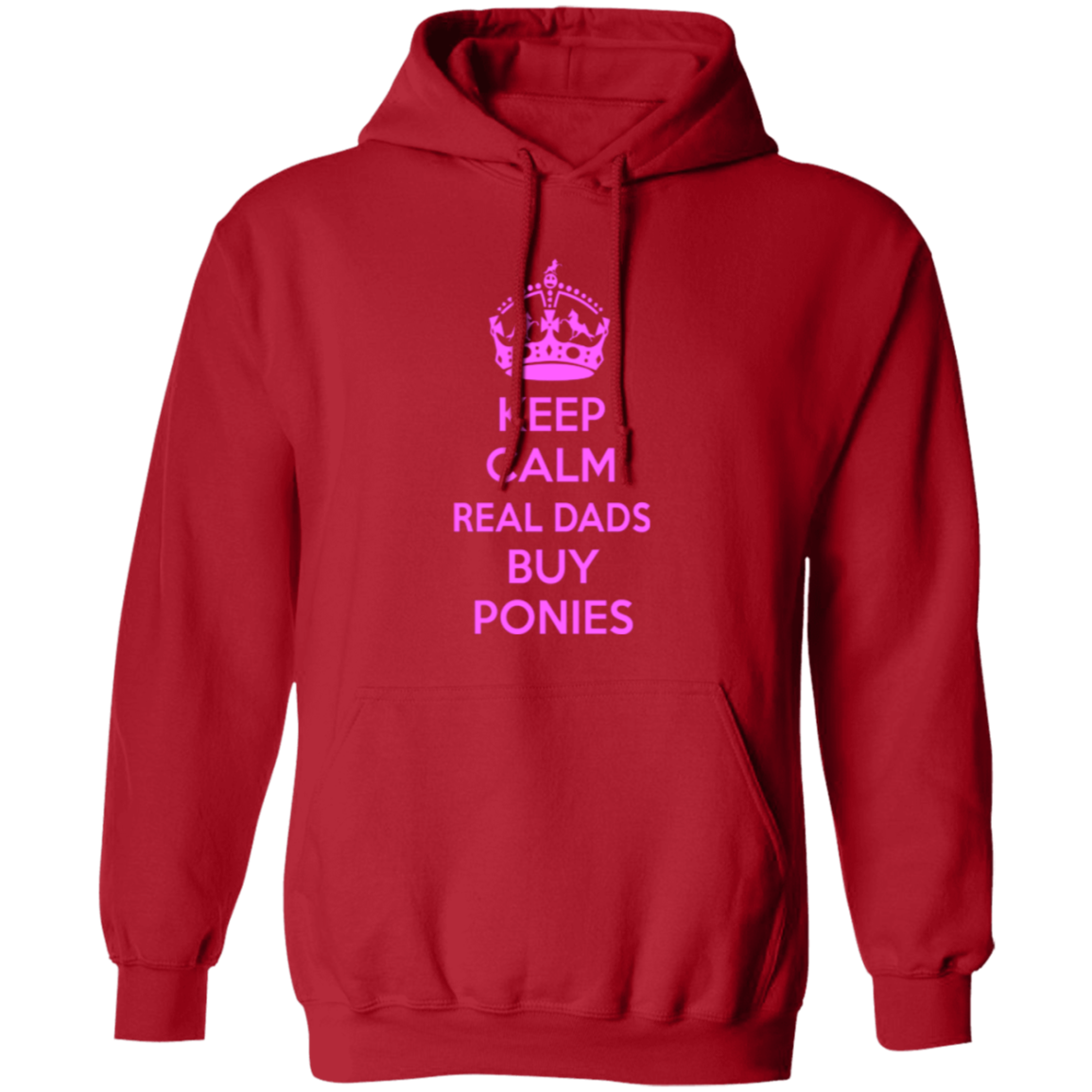 REAL DADS BUY PONIES (pink) G185 Gildan Pullover Hoodie