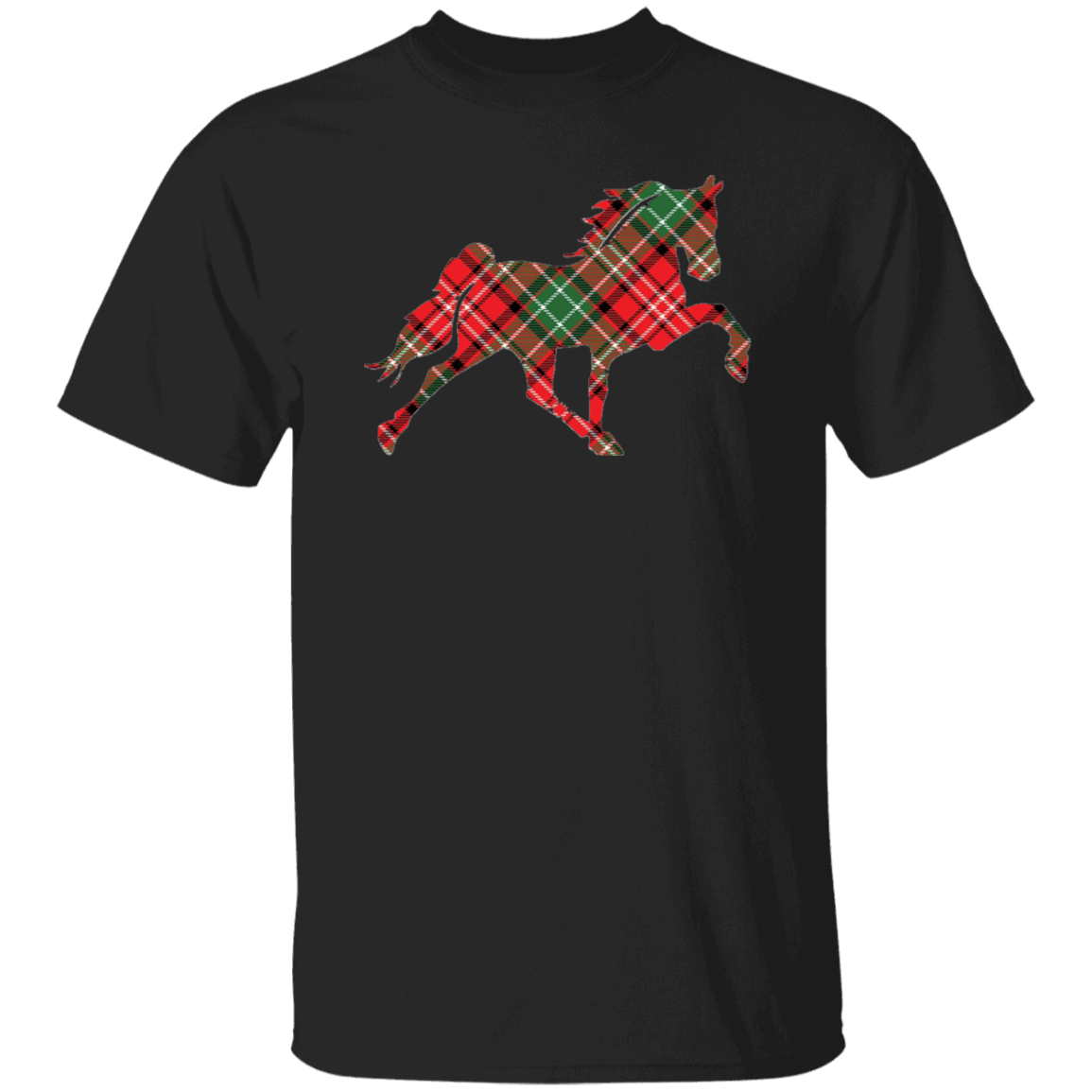 TENNESSEE WALKING HORSE DESIGN 3 JMD (RED PLAID) G500 5.3 oz. T-Shirt