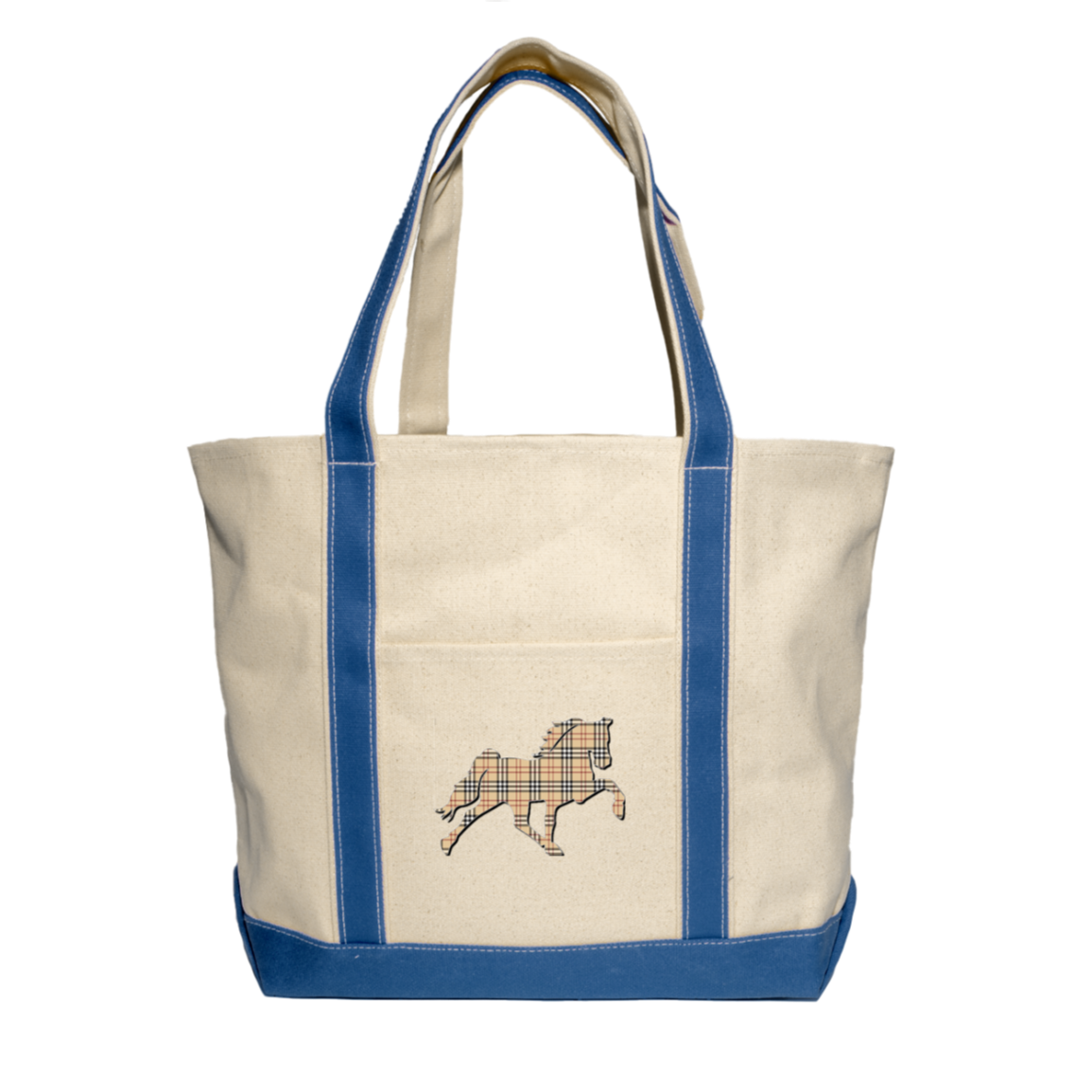 TENNESSEE WALKING HORSE DESIGN 3 JMD (BURBURY) 8872 Liberty Bags XL Cotton Canvas Boat Tote