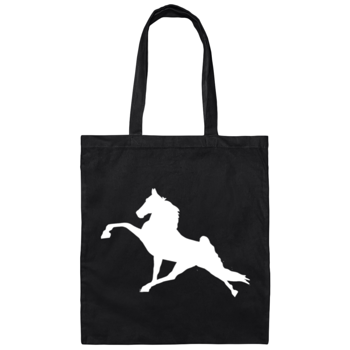 Tennessee Walking Horse Performance (WHITE) BE007 Canvas Tote Bag