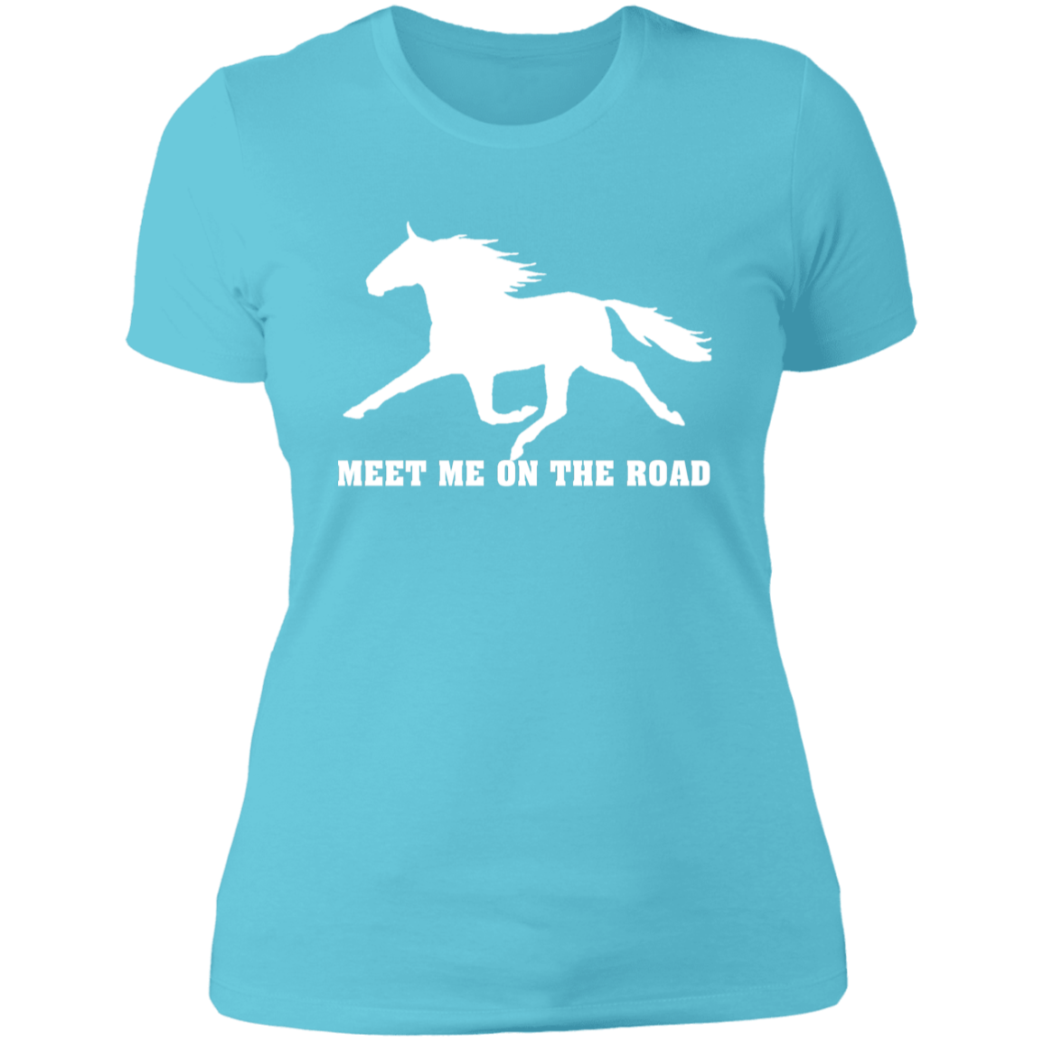 MEET ME ON THE ROAD (WHITE) NL3900 Ladies' Boyfriend T-Shirt