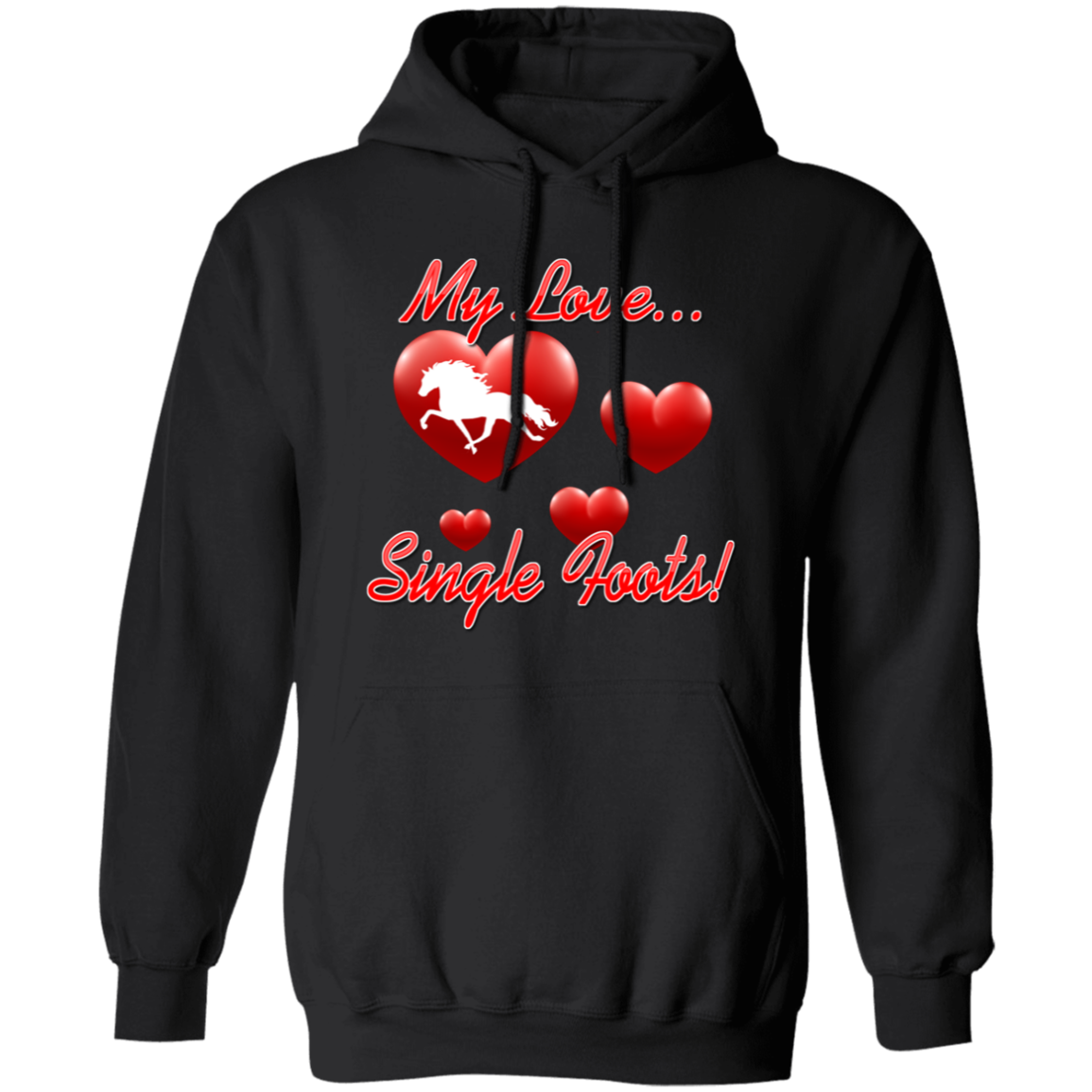 My Love Single Foots G185 Gildan Pullover Hoodie