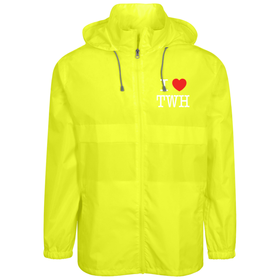 I LOVE TWH WHITE TT73 Team 365 Mens Zone Protect Lightweight Jacket