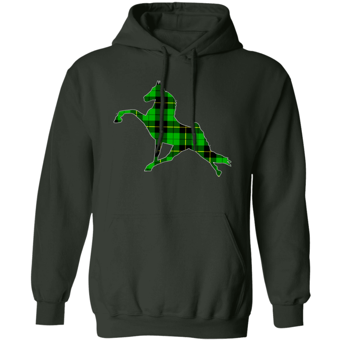 TWHGREENPLAIDFINAL G185 Gildan Pullover Hoodie