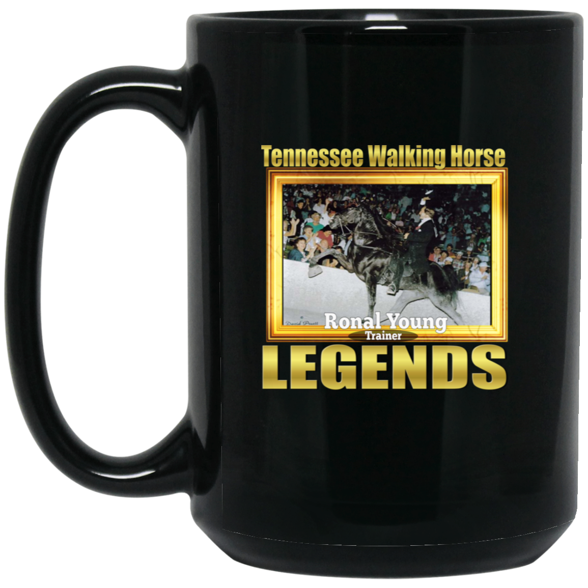 RONAL YOUNG (Legends Series) - Copy BM15OZ 15oz Black Mug