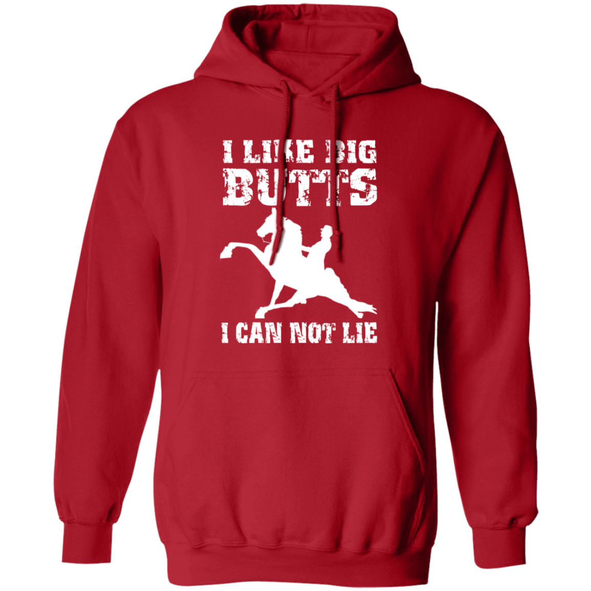 I LIKE BIG BUTTS (wht) G185 Gildan Pullover Hoodie