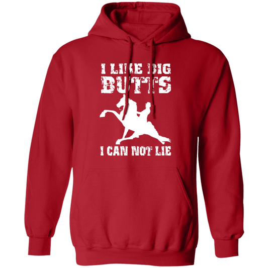 I LIKE BIG BUTTS (wht) G185 Gildan Pullover Hoodie