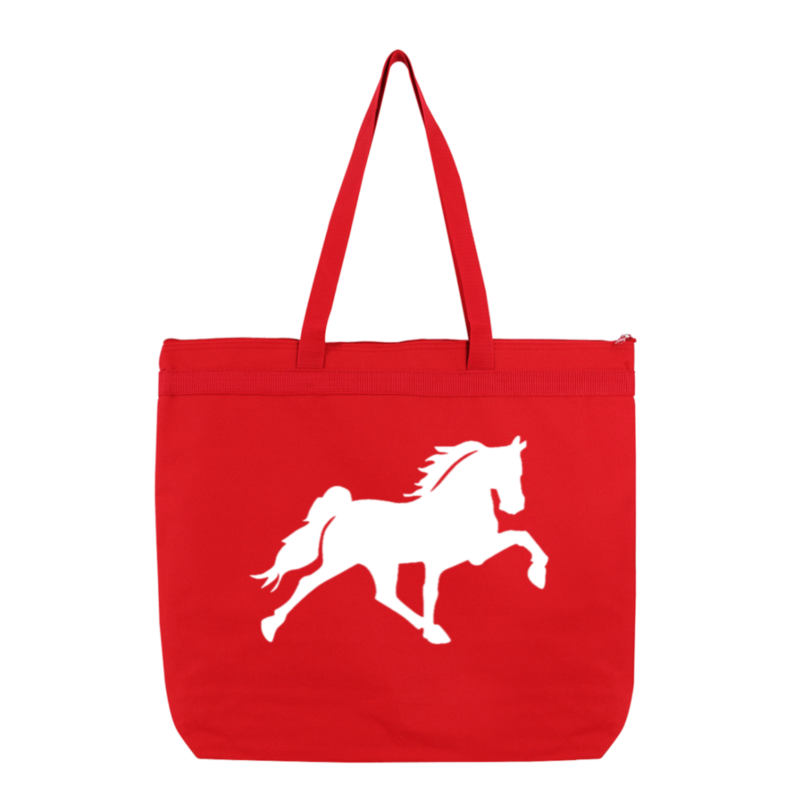 TENNESSEE WALKING HORSE DESIGN 3 JMD (WHITE) 8802 Liberty Bags Melody Large Tote